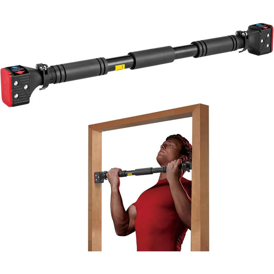 Leikefitness Door Frame Pull-Up Bar - Screw-Free, Adjustable Width Locking Mechanism, Portable Adjustable Workout Equipment for Upper Body Strength Training Exercise Equipment