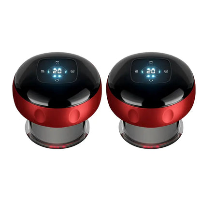 [Renhui]Electric Cupping Massager,Intelligent Massage Cup, Red Light+Heat+Suction Therapy/Muscle Relief, Cellulite, Used for Comfortable Massage, Portable Charging Massage Tool, Used for Body Care, Gifts, Vacuum Electronic Cupping Massage Device.