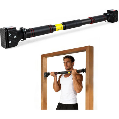 Leikefitness Door Frame Pull-Up Bar - Screw-Free, Adjustable Width Locking Mechanism, Portable Adjustable Workout Equipment for Upper Body Strength Training Exercise Equipment