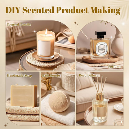 Aromatherapy & Craft Essential Oils Set – Pure Oils for Diffusers, Candles, Soaps & Home Scents