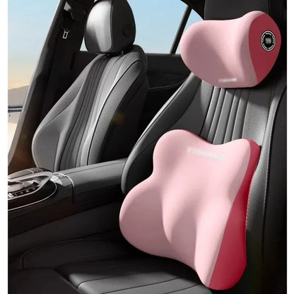 Ergonomic Car Neck & Back Support – Memory Foam Cushion for Daily Driving Comfort
