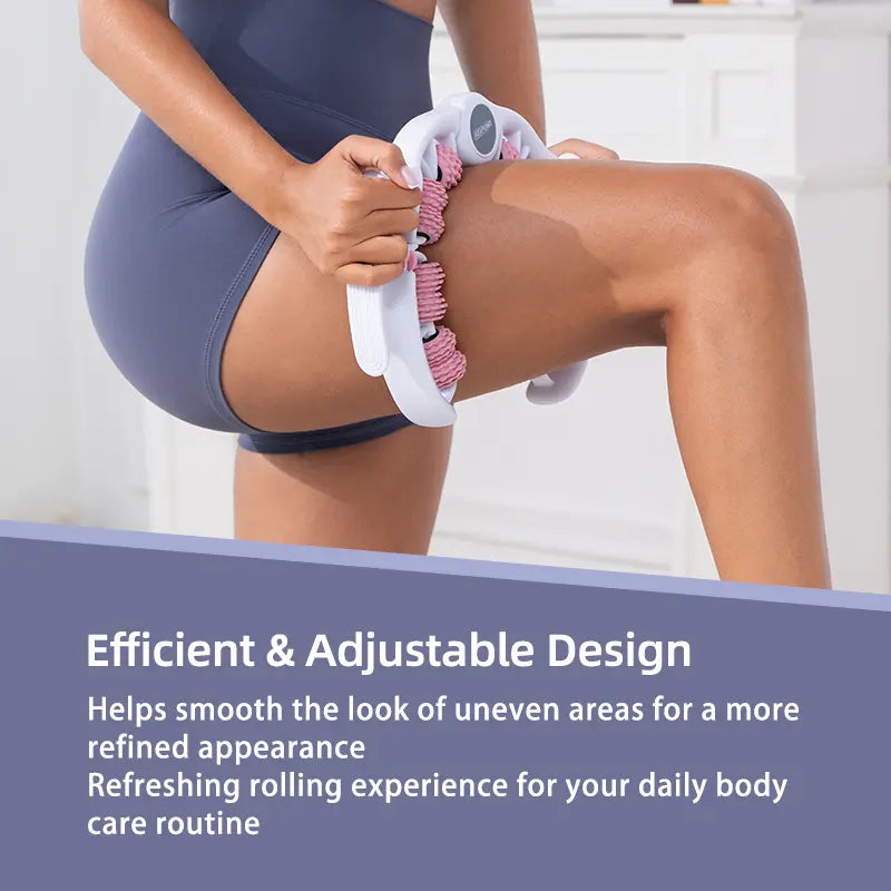 Nexpowx Manual Push-Pull Roller Body Massage Tool for Legs, Thighs, Waist & Back, Portable Rolling Accessory for Daily Stretching and Relaxation