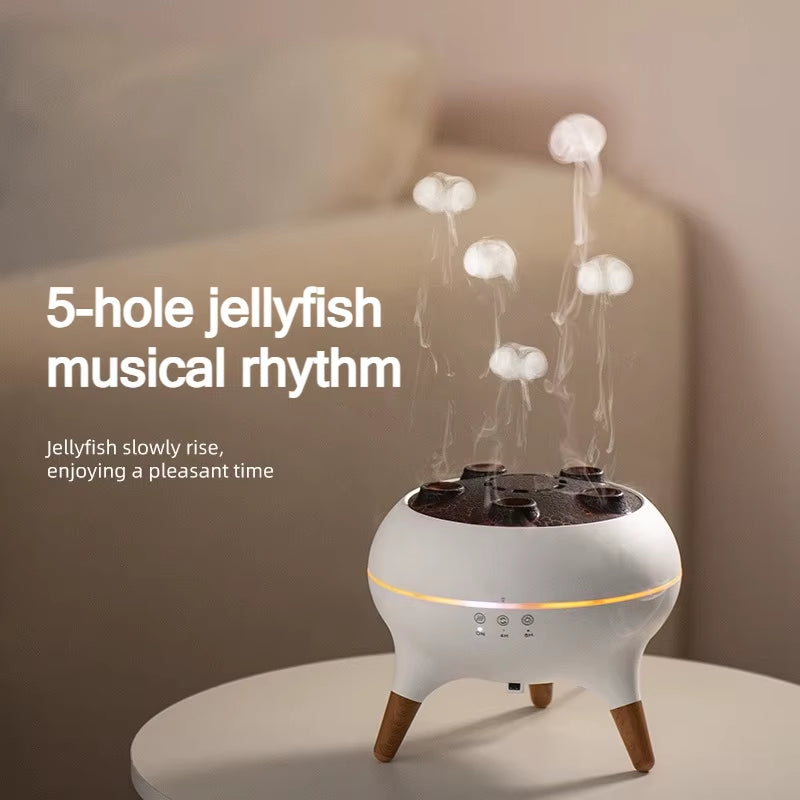 Dynamic Rainbow Jellyfish Essential Oil Fragrance Machine 250Ml Essential Oil Diffuser Ultrasonic Porous Atomization Humidifier